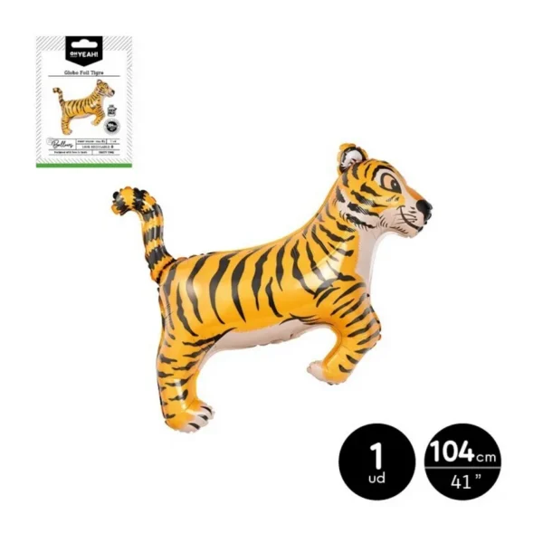 GLOBO FOIL FORMA TIGRE 104CM