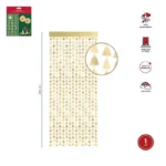 Cortina Árbol Metalizada Navidad 1 x 2 m Oro