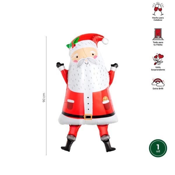 GLOBO FOIL PAPÁ NOEL 94CM 37"
